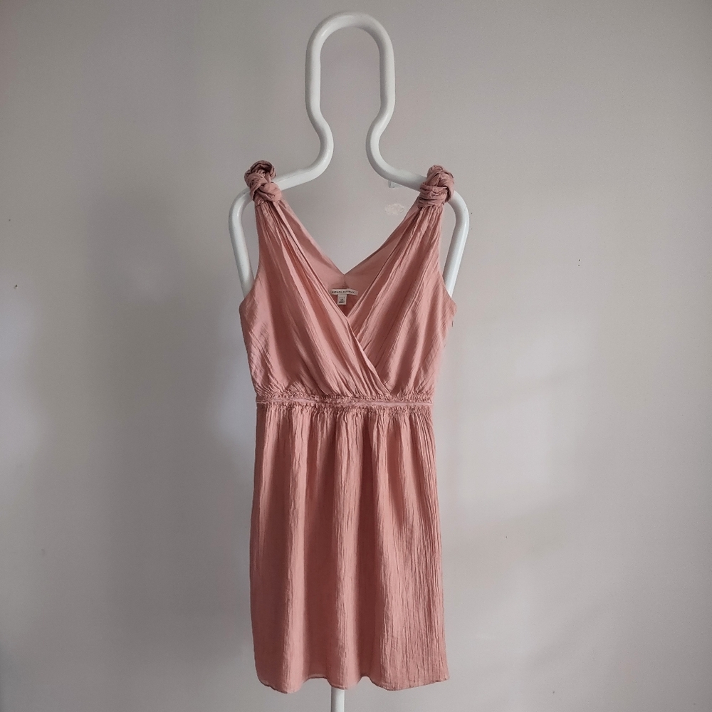 Banana Republic Neutral Blush Sleeveless Knot Shoulder Sundress Dress 6